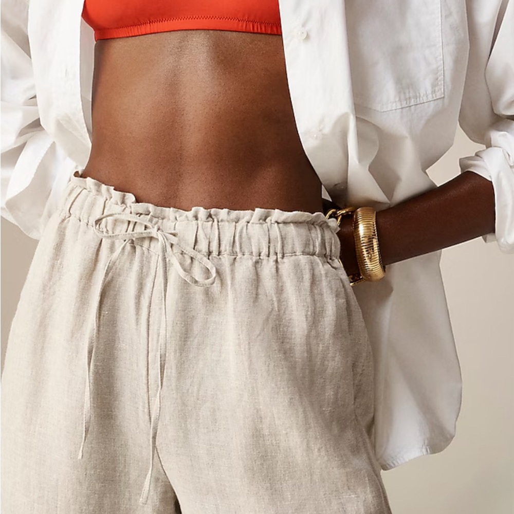 J Crew Petit Soleil Linen Pant